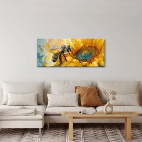 Obraz - Včielka, akvarel (120x50 cm)