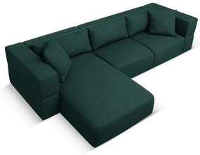 Zelená rohová pohovka, ľavý roh Esther - Milo Casa