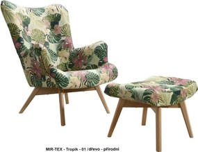 Kreslo Grande s podnožkou, Martin12 / orech