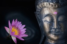 Samolepiaca fototapeta tvár božského Budhu
