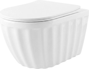 Závesná WC misa REA DUO Rimless Tornado, biela
