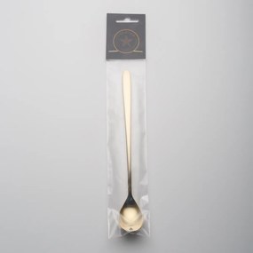 Latte lyžička so srdiečkom PVD champagne - Love Cutlery - 116625