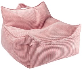 Ružový menčestrový detský sedací vak Chair – Wigiwama