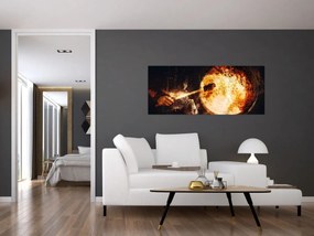 Obraz - Šamanská bubon (120x50 cm)