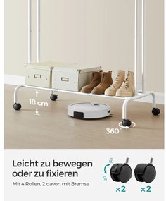 Vešiakový stojan na kolieskach HSR107W01