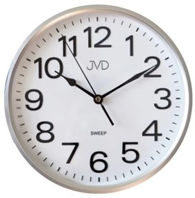 Strieborné plastové hodiny JVD HP683.1