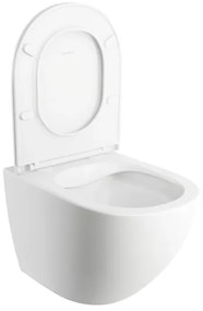 OMNIRES OTTAWAMWBM - Závesné WC s SoftClose sedátkom OTTAWA keramika/matná biela