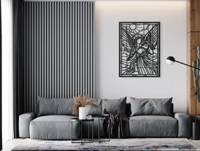 drevko Drevený obraz Anjel s husľami Rozmer obrazu: 44,5 x 32,5 cm, Farba dekorácie: Čierna