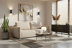 Rozkladacia pohovka Calma - béžová hydrofóbna pletenina Curio 09