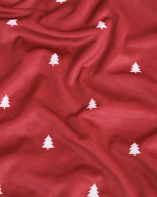 Vianočná obliečka na vankúš Velvet 40 × 40 cm -  Vianočná pohoda červená
