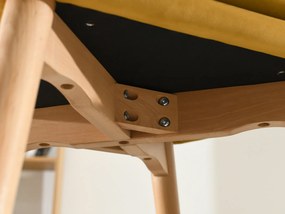 Relaxačné kreslo Letantucce (medová + buk). Akcia -20%. Vlastná spoľahlivá doprava až k Vám domov. 1135919