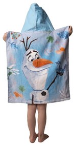 Modré froté detské pončo Frozen 2 – Jerry Fabrics