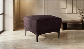 Hnedý taburet z imitácie kože Copenhagen – Scandic