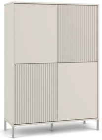 Vitrína KAMARO 4DK 103,5 cm kašmírová