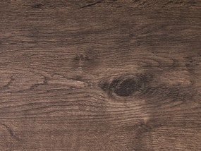 Stolík z tmavého dreva 120 x 50 cm 2 zásuvky HARWICH Beliani