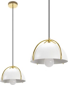 Toolight Toolight, stropné svietidlo 1xE27 APP1216-1CP, zlatá-biela, OSW-40091