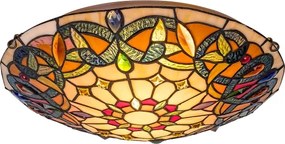 BRILAGI - Tiffany vitrážové stropné svietidlo LUISA 2xE27/60W/230V priemer 40 cm