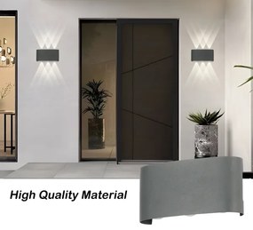 Brilagi - LED vonkajšie nástenné svietidlo FLAREBOX LED/6W/230V antracit IP65