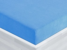 Froté napínacie prestieradlo FR-015 Svetlo modré 200 x 220 - výška 20 cm