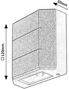 Rabalux 7320 - LED Vonkajšie nástenné svietidlo LIPPA LED/6W/230V IP54 biela