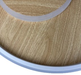 LED Stmievateľné stropné svietidlo LED/65W/230V 3000-6500K hnedá +diaľkové ovládanie