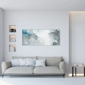 Obraz - Modrý mramor (120x50 cm)