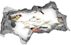 Diera 3D fototapeta Lesné vtáky rastliny nd-b-80184720