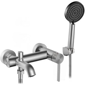 Rea Foster, vaňová batéria s ručnou sprchovou súpravou, brúsená oceľ, REA-B6326