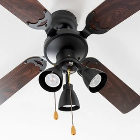 ZEVENTI - Stropný ventilátor ZURRIOLA 3xGU10/50W/230V