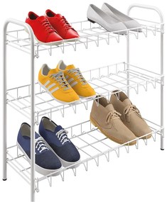 Trojposchodová polica na topánky Metaltex Shoe Rack