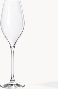 Poháre na šampanské z krištáľového skla Silvio, 4 ks