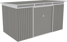 Záhradný domček G21 GRAH 700 - 340 x 206 cm, metalický šedý