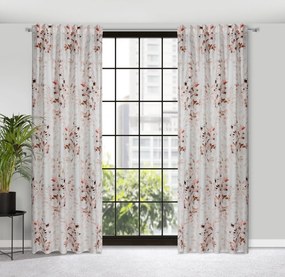 ZÁVES NA PÁSKE POWDERY 140X270 CM KVETY