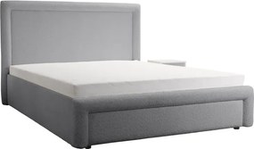 Dizajnová čalúnená posteľ ABRIAMO, 200x160, sv. sivá (Abriamo 6)