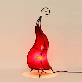 Orientálna henna lampa Hisan 60cm červená
