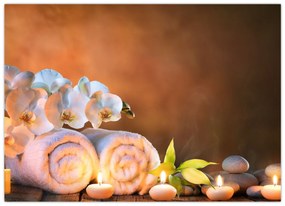 Sklenený obraz - Relax a Spa (70x50 cm)
