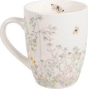 Hrnček s lúčnymi kvetmi Wildflower Fields - 12*8*10 cm / 350 ml