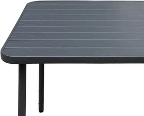 CH ŠTVORCOVÝ ZÁHRADNÝ STÔL 80 x 80 x 72 CM TMAVOSIVÁ