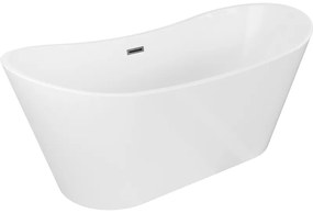 Mexen Montana, voľne stojaca vaňa 170 x 80 cm, biela, brúsený grafit prepad, 52011708000-95