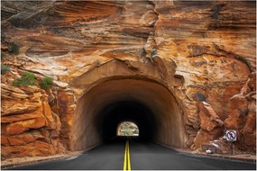 Obraz - tunel v skale (90x60 cm)