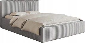 Manželská posteľ 160 cm Tulia 160 (svetlosivá čierna)
