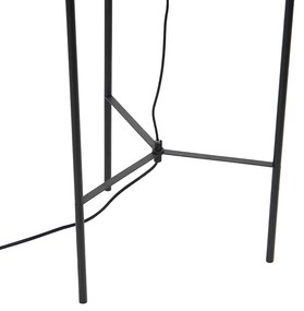 Inteligentná stojaca lampa čierna vrátane WiFi A60 dymové sklo - Bliss