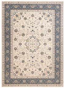 Koberec NAIN Ornament, rám 7179/51643 béžový / modrý