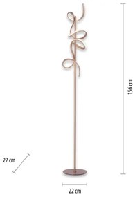 Leuchten Direkt 19031-60 - LED Stmievateľná stojacia lampa CURLS LED/22W/230V