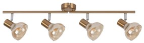 Rabalux 5550 - Bodové svietidlo HOLLY 4xE14/40W/230V zlatá