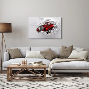 Obraz - Červené auto (90x60 cm)