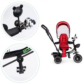 Detská trojkolka - kočík Ecotoys BeBe červená