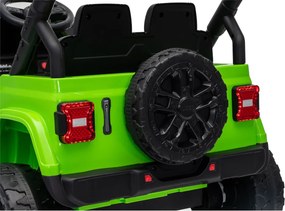 LEAN CARS Akumulátorové vozidlo Jeep Rubicon DK-JWR558 24 V, zelené