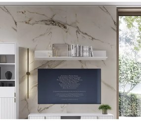 Nástenná polica FLOP biela