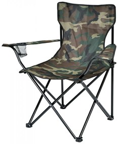Skladacia rybárska stolička camo